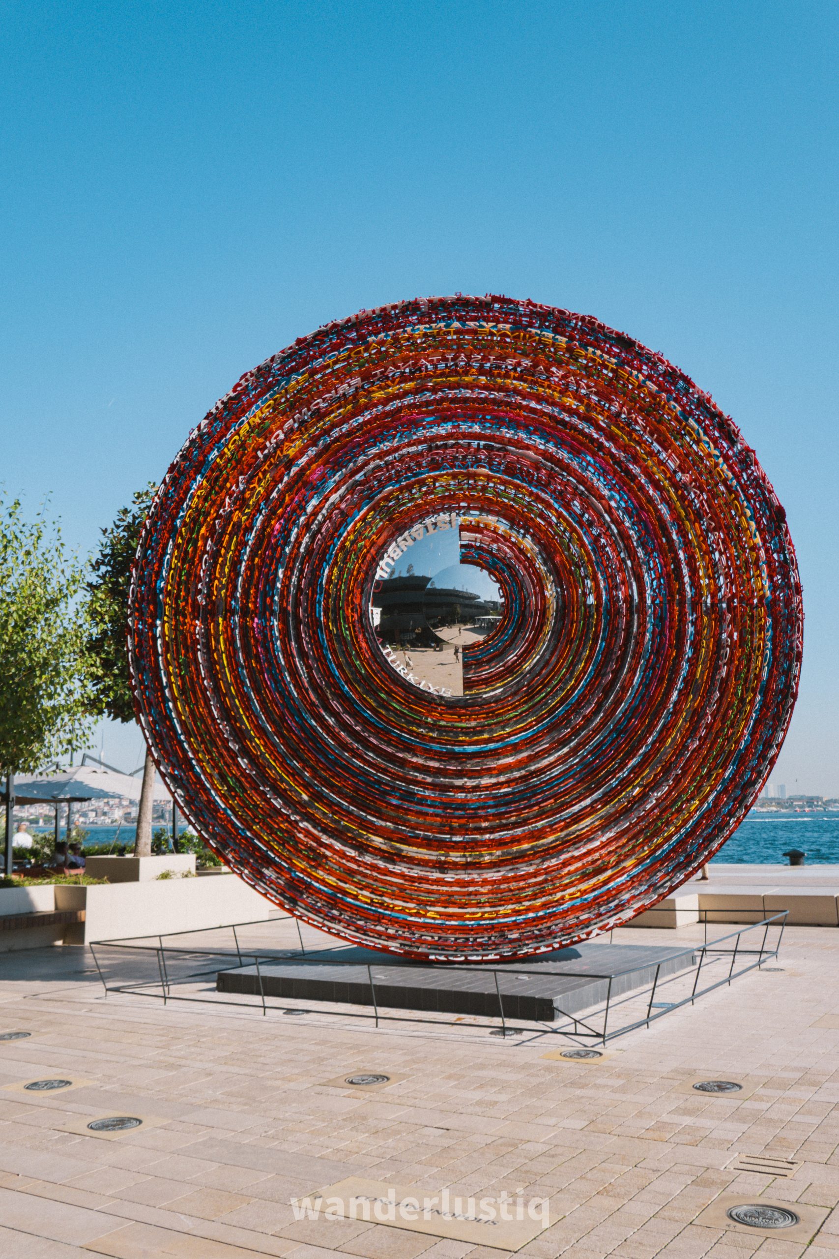 Art installation at Galataport
